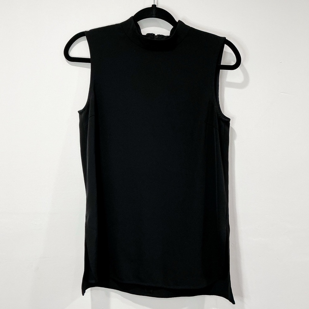 Uniqlo Mock Neck Sleeveless Tunic in Black